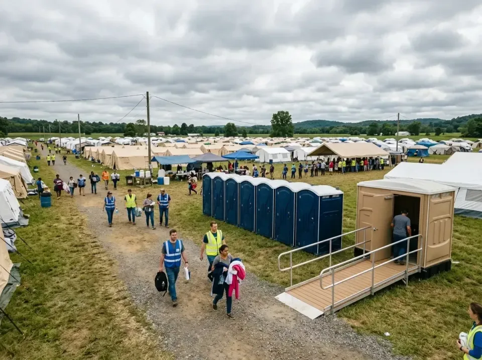 disaster-relief-camp-restrooms-010 — frequently asked questions, Dumpster & Portable Bathrooms Rental in Level Green, PA